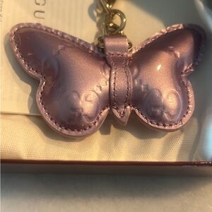 Gucci Lavender Butterfly Keychain/charm brand new in box 2025